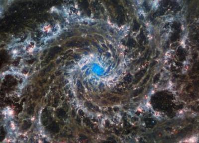 جیمز وب بازو های مارپیچی تماشایی فانتوم کهکشان را به تصویر می کشد
