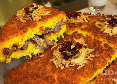 طرز تهیه ته چین با گوشت بره