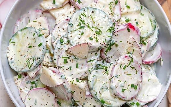 طرز تهیه سالاد خیار و شوید طرز تهیه سالاد خیار و شوید