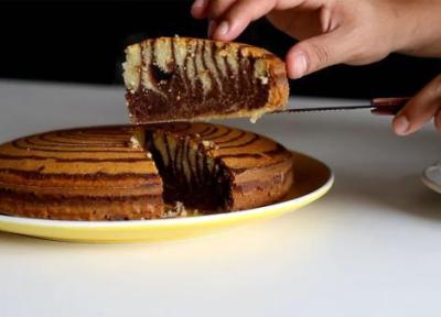 طرز تهیه کیک زبرا؛ بازی طعم و خلاقیت