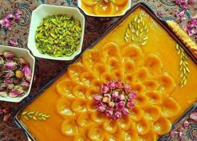 4 روش تهیه حلوای زعفرانی مجلسی برای افطار