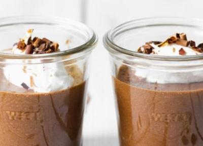 طرز تهیه موس شکلاتی با شیر نارگیل