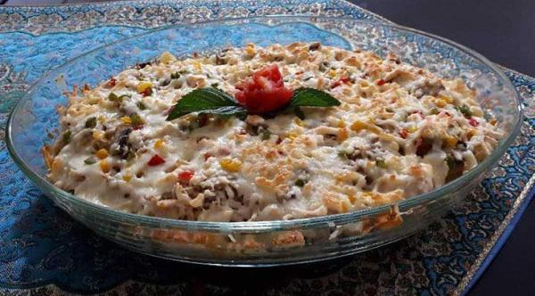 گراتن ماکارونی، پیش غذایی شیک، خوشمزه و آسان گراتن ماکارونی، پیش غذایی شیک، خوشمزه و آسان