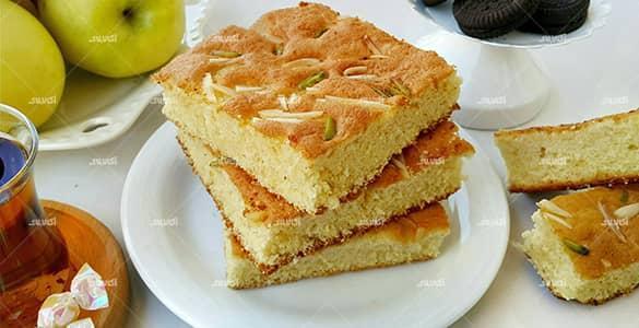 طرز تهیه کیک تخته ای با روش پخت آسان بدون نیاز به قالب طرز تهیه کیک تخته ای با روش پخت آسان بدون نیاز به قالب