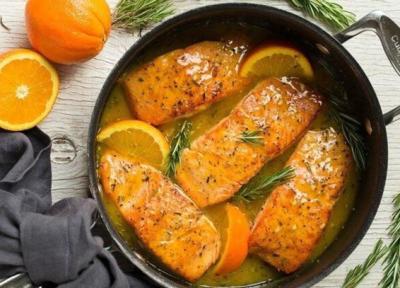 طرز تهیه مرغ پرتقالی همراه با زرشک پلو زعفرانی