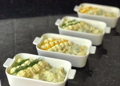 طرز تهیه سالاد سیب زمینی با مرغ و خردل با طعمی بی نظیر