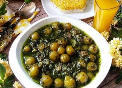 طرز تهیه خورش گوجه سبز